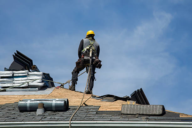 Professional Roofing technician working in Olga, FL